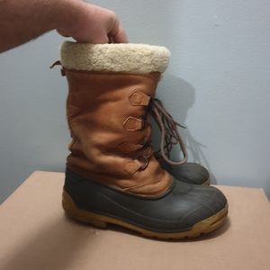 Ralph Lauren tall winter boots vintage leather